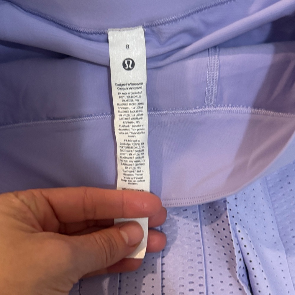 LIKE NEW Lululemon Pleated Open-Knit High-Rise Tennis Skirt - Resale Sz 8 - Picture 7 of 8
